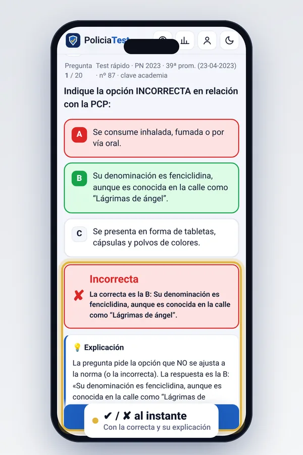 Pregunta corregida con explicación